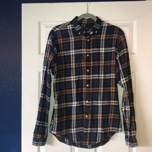 Zara man plaid flannel button up